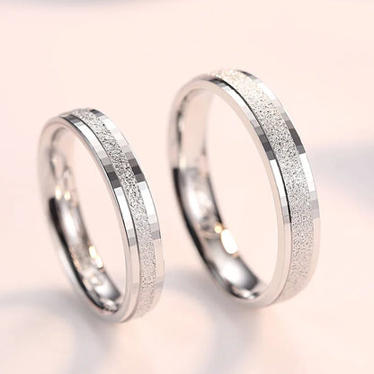Bague de Couple en argent Sterling 100%