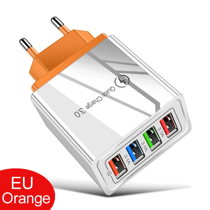 Chargeur USB 3A 4 ports USB Charge rapide 3.0