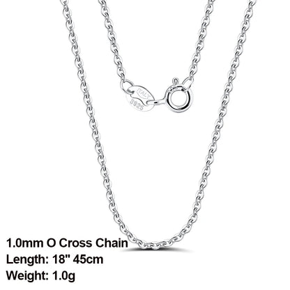 ORSA JEWELS véritable 925 collier en argent Sterling Figaro joint torique chaîne de cou torsadé serpent barre singapour boîte chaîne collier femmes 1