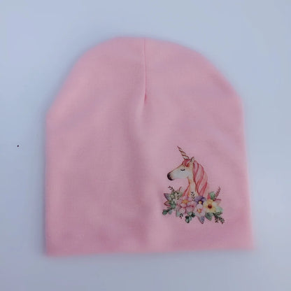 Chapeau de bébé en coton, printemps automne, mode monstre dinosaure licorne, bonnet pour enfants, garçon et fille, chapeau pour enfants