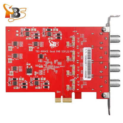 Facades tuner carte TBS6904se DVB-S ltS2X facades Tuner PCIe carte pour regarder et Static Digital Satellite FTA TV canaux sur PC