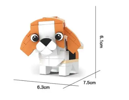 Vente unique créatif 3D Mini Animal bloc ensemble bricolage chien tigre lapin écureuil pingouin hibou Koala vache construction brique jouet pour les enfants