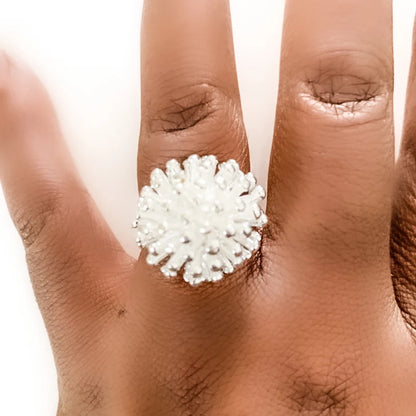 DOTEFFIL 925 en argent Sterling feu d'artifice corail bague femme mode mariage fiançailles bijoux en argent