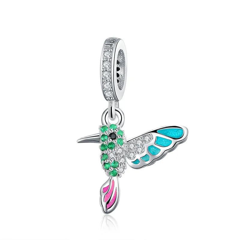 WOSTU 100% 925 argent Sterling balancent breloque maman papillon capteur de rêves perles ajustement Original bracelet à bricoler soi-même