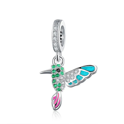 WOSTU 100% 925 argent Sterling balancent breloque maman papillon capteur de rêves perles ajustement Original bracelet à bricoler soi-même