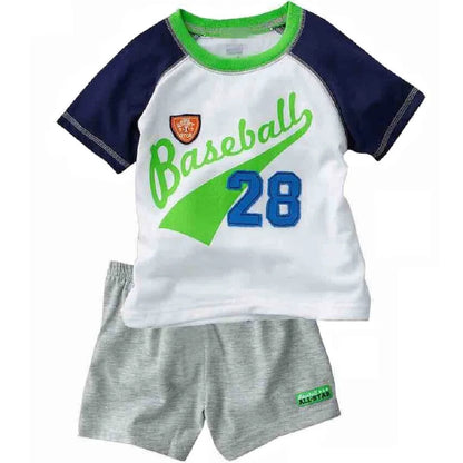 Ensemble de Vêtements 100% Coton pour Bébé Garçon de 2, 3, 4, 5, 6, 7 Ans, T-shirt et Pantalon en Forme de Crocodile Vert