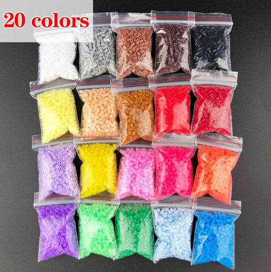 500 pièces/sac 2.6mm Hama perles PUPUKOU Perler perles de fer pour enfants puzzle éducatif bricolage jouets fusible perles panneau perforé