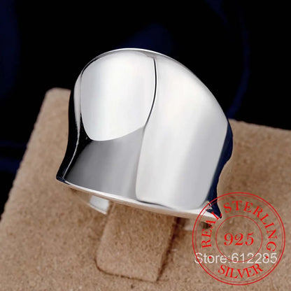 Bague en argent Sterling 925 pour femme, bijou De grande dimension,