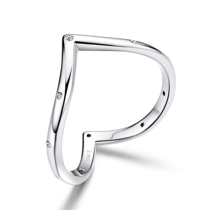 BAMOER 100% 925 argent Sterling goutte d'eau clair CZ bagues pour les femmes de mariage fiançailles bijoux petite amie cadeau PA7649