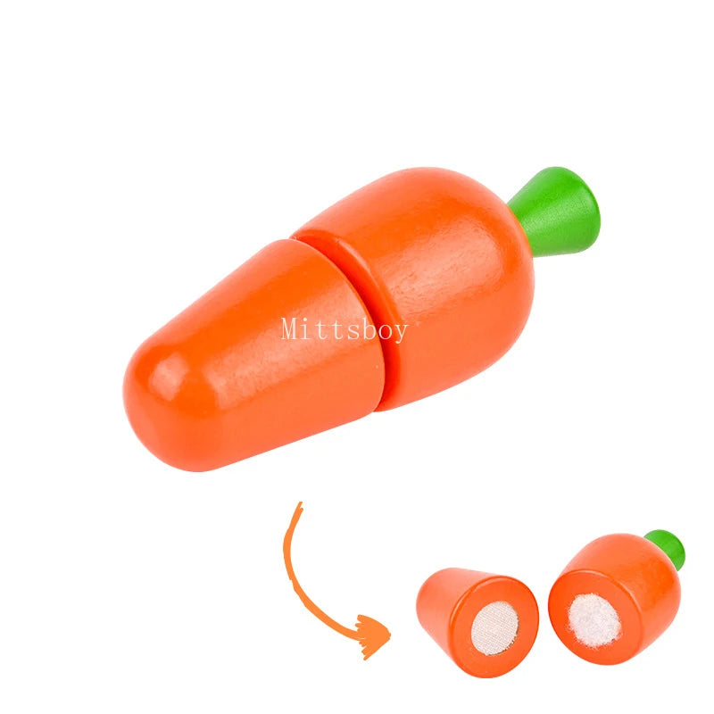 Jouets de cuisine fruits coupés en pâte, jouet en bois, Chechele nourriture fruits légumes jouets éducatifs Puzzle pour enfants cadeaux 1 pièce