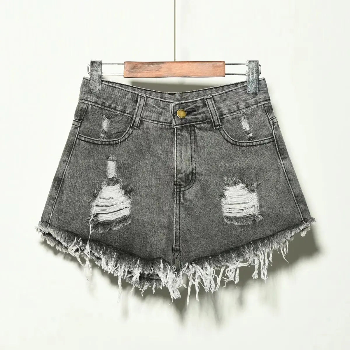 Trou irrégulier grande taille Denim Shorts Femme jean femmes taille haute court nouveau Femme Push Up maigre mince Denim Shorts 4XL