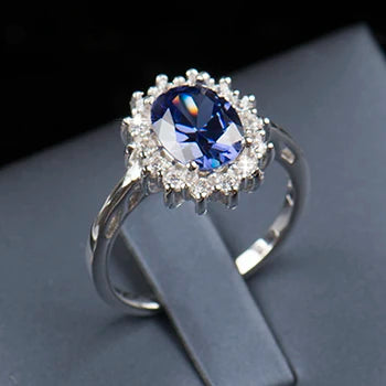 Bague en argent regardé 925 pour femme,