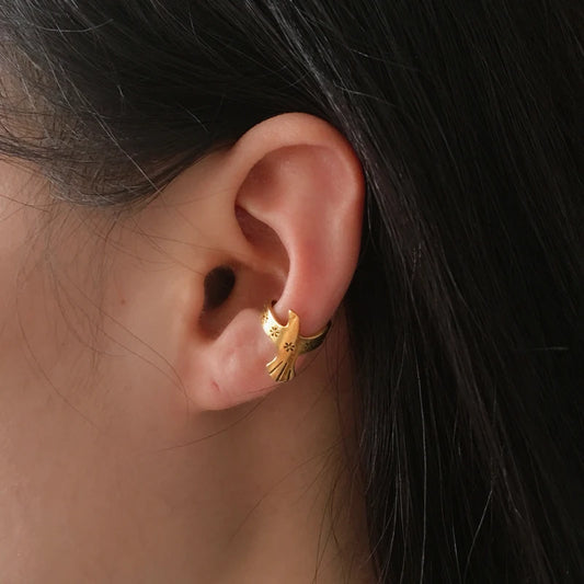 Boucles d'oreilles géométriques simples en forme de U pour hommes et femmes,  en cuivre plaqué or et argent,