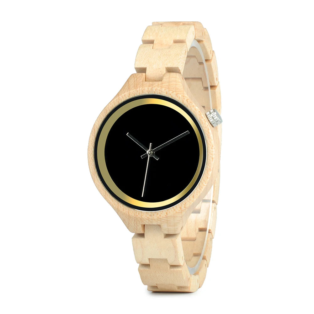 BOBOBIRD-Montre à quartz en bois pour hommes et femmes, bracelet en bois de marque supérieure,