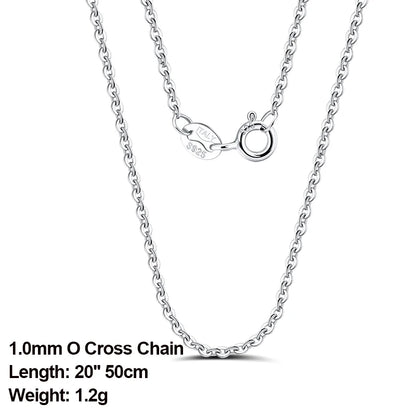 ORSA JEWELS véritable 925 collier en argent Sterling Figaro joint torique chaîne de cou torsadé serpent barre singapour boîte chaîne collier femmes 1