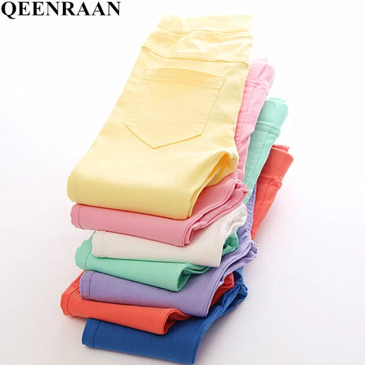Leggings crayon slim pour filles, pantalons élastiques pour enfants, vêtements décontractés FJGirls, printemps, été, automne