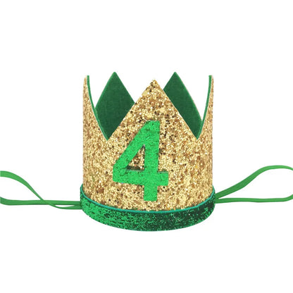 1 pièces bébé garçon 1 2 3 4 5 6 anniversaire bandeau couronne bandeau bébé douche chapeau Photo accessoire enfants 1er joyeux anniversaire fête décoration