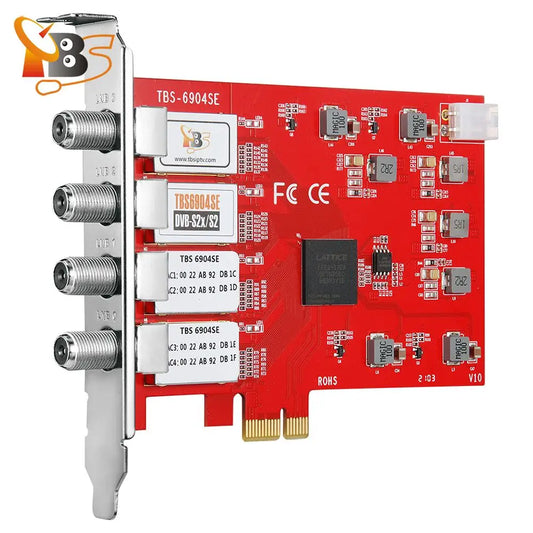 Facades tuner carte TBS6904se DVB-S ltS2X facades Tuner PCIe carte pour regarder et Static Digital Satellite FTA TV canaux sur PC