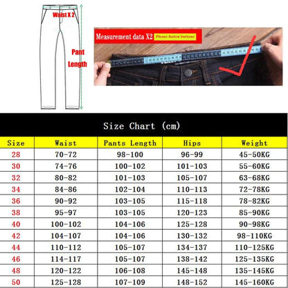Jean Surdimensionné à Jambes Larges pour Homme, Pantalon en Denim, Grande Taille 10XL, à la Mode, pour le Travail, la Randonnée, 03