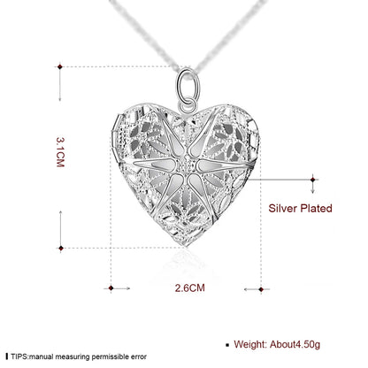 DOTEFFIL – collier avec pendentif cadre Photo en argent Sterling 925, chaîne serpent de 18/20/22/24 pouces pour femme, breloque, bijoux de mariage à la mode