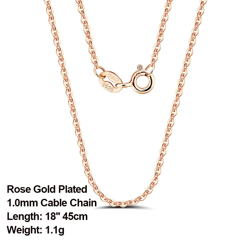 ORSA JEWELS véritable 925 collier en argent Sterling Figaro joint torique chaîne de cou torsadé serpent barre singapour boîte chaîne collier femmes 1