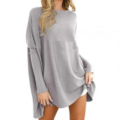 2021 nouveau automne femmes T-Shirts couleur unie printemps à manches longues décontracté T-Shirts col rond hauts longs amples pour les filles musulmanes