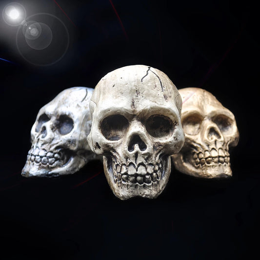 Décoration de crâne d'halloween en plastique de haute qualité, modèle de crâne pendentif, Statue de Sculpture d'horreur, accessoires d'ornements de fête pour maison hantée