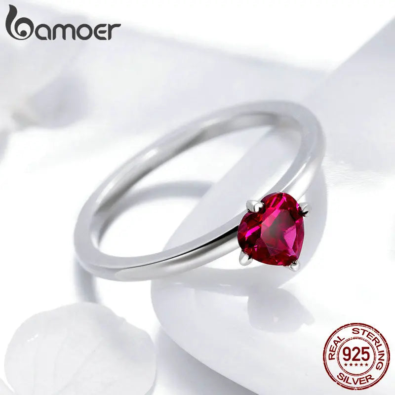 BAMOER authentique 100% 925 bague en argent Sterling  SCR389