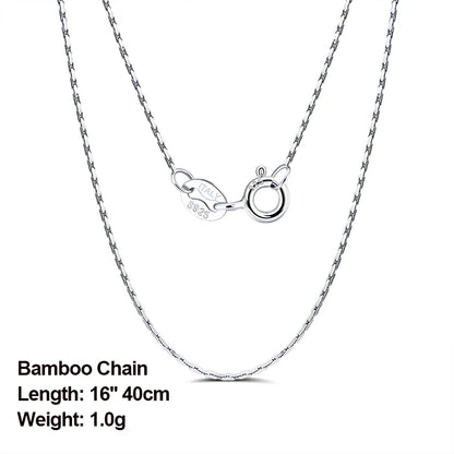 ORSA JEWELS véritable 925 collier en argent Sterling Figaro joint torique chaîne de cou torsadé serpent barre singapour boîte chaîne collier femmes 1