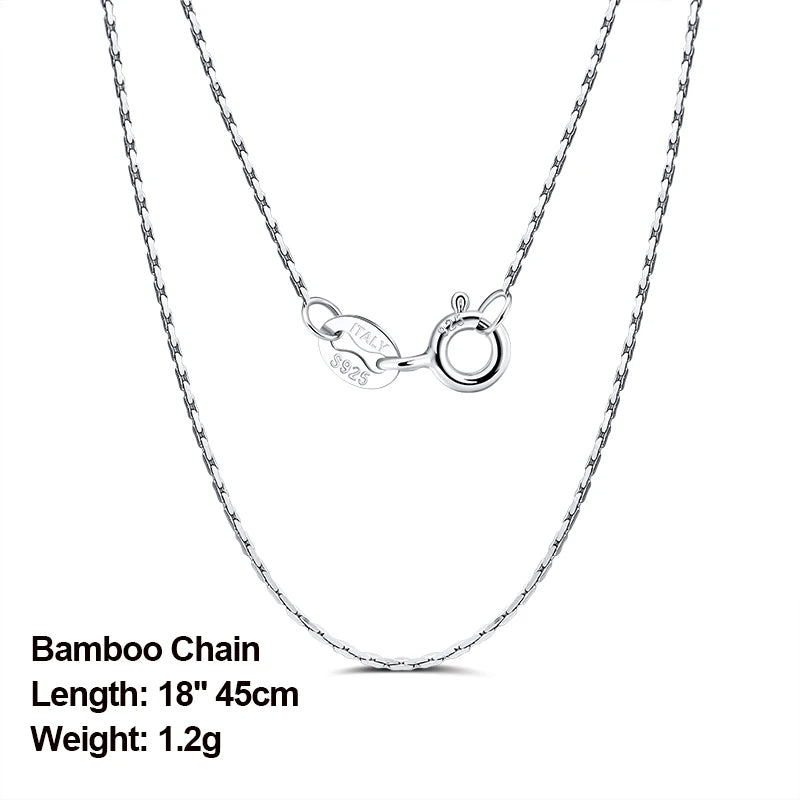 ORSA JEWELS véritable 925 collier en argent Sterling Figaro joint torique chaîne de cou torsadé serpent barre singapour boîte chaîne collier femmes 1