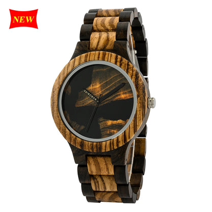 BOBOBIRD-Montre à quartz en bois pour hommes et femmes, bracelet en bois de marque supérieure,