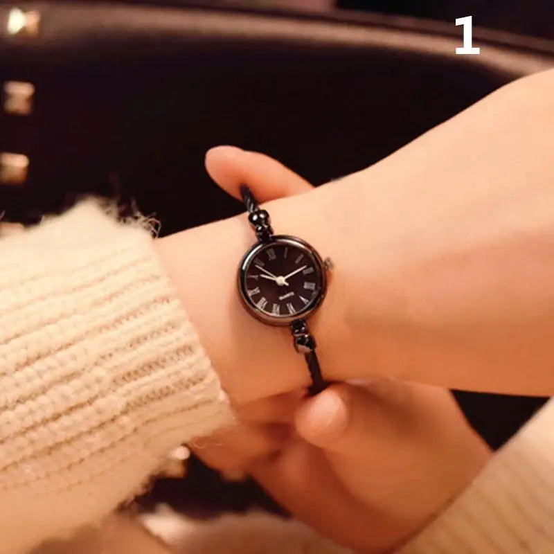 Montre-Bracelet repliable petite montre étanche, décontractée, Style coréen, Simple, à la mode