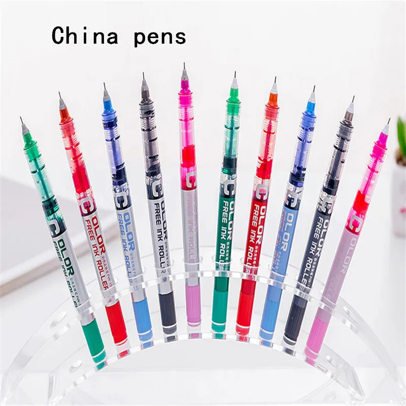 Stylo à encre gel de grande capacité,