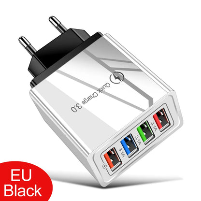 Chargeur USB 3A 4 ports USB Charge rapide 3.0