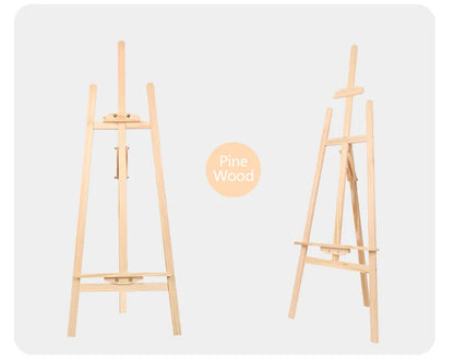XINDI chevalet de peinture artistique en bois de pin réglable