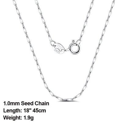 ORSA JEWELS véritable 925 collier en argent Sterling Figaro joint torique chaîne de cou torsadé serpent barre singapour boîte chaîne collier femmes 1