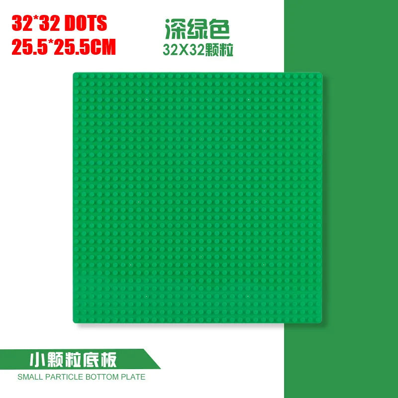 Plaques de base de blocs de construction pour enfants, plaque de base pour urgence, briques de ville classiques compatibles AMOC, jouets pour garçon et fille, 16 points, 32 points * 32 points