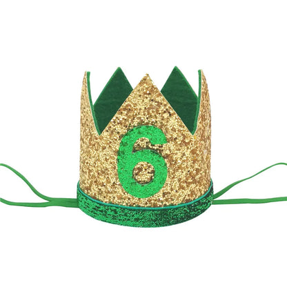 1 pièces bébé garçon 1 2 3 4 5 6 anniversaire bandeau couronne bandeau bébé douche chapeau Photo accessoire enfants 1er joyeux anniversaire fête décoration