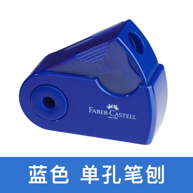 Faber-castell – Mini taille-crayon à commande manuelle, 1 pièce, 1827, rouleaux simples/doubles, Push-Pull, taille-crayon pour fournitures scolaires