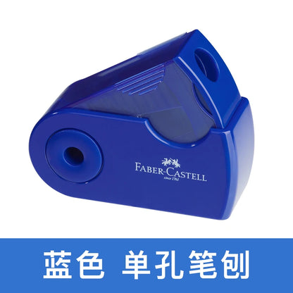 Faber-castell – Mini taille-crayon à commande manuelle, 1 pièce, 1827, rouleaux simples/doubles, Push-Pull, taille-crayon pour fournitures scolaires