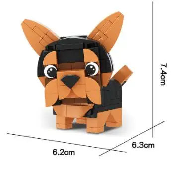 Vente unique créatif 3D Mini Animal bloc ensemble bricolage chien tigre lapin écureuil pingouin hibou Koala vache construction brique jouet pour les enfants