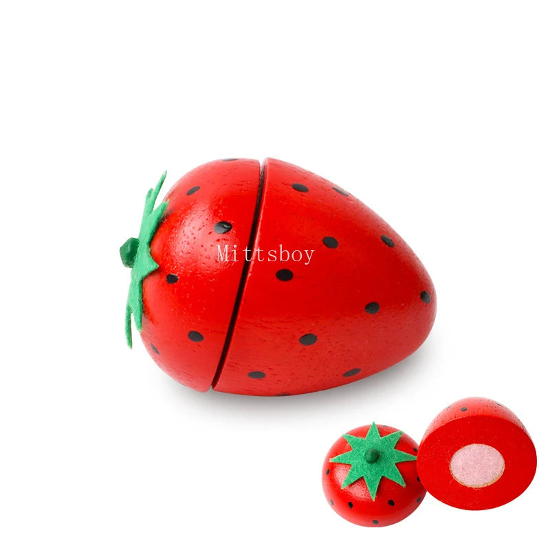 Jouets de cuisine fruits coupés en pâte, jouet en bois, Chechele nourriture fruits légumes jouets éducatifs Puzzle pour enfants cadeaux 1 pièce