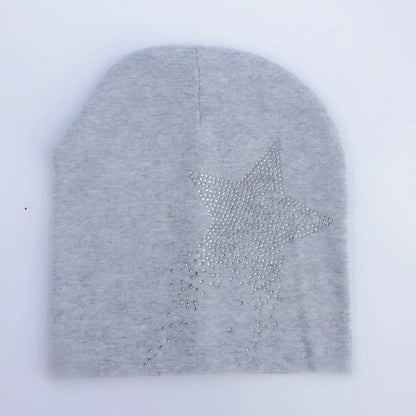 Bonnet de princesse en coton avec diamant pour bébé fille et garçon, casquette pour enfant en bas âge, automne