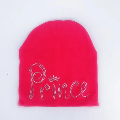 Bonnet de princesse en coton avec diamant pour bébé fille et garçon, casquette pour enfant en bas âge, automne