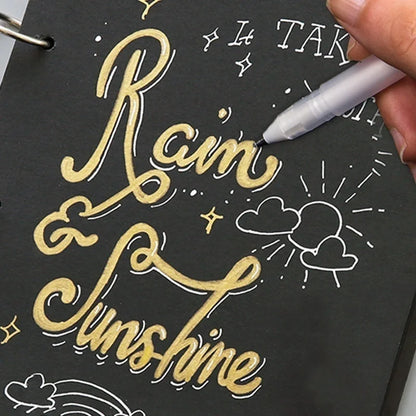 Ensemble de stylos à Gel blanc Premium, 3 pièces, pointe Fine de 0.6mm,