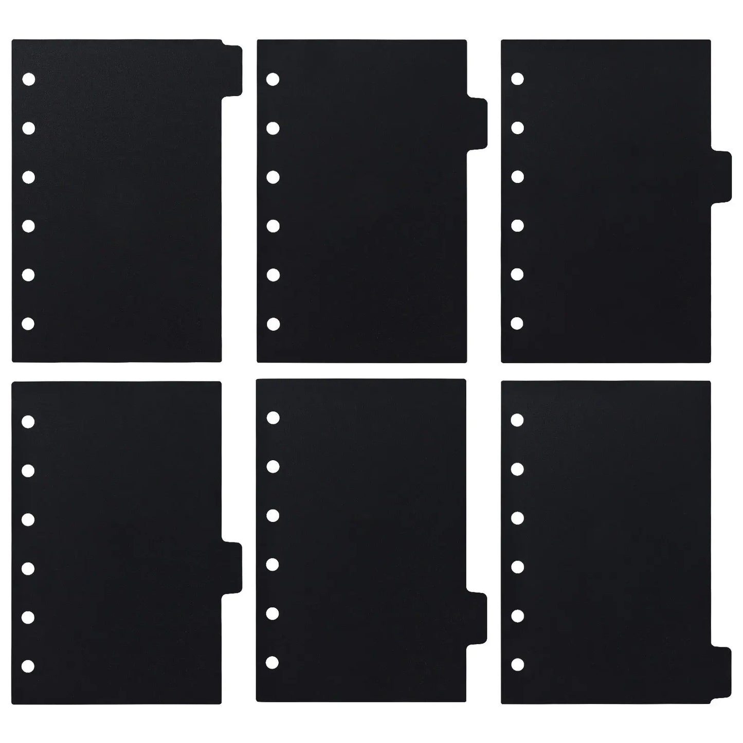 onglets de reliure détachables, Clips colorés A7, 6 pièces