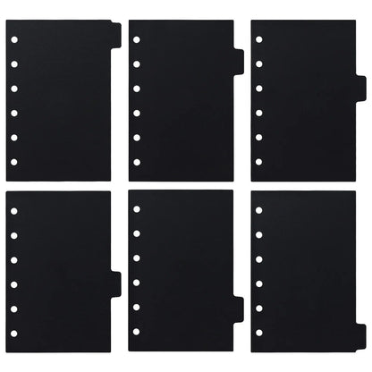 onglets de reliure détachables, Clips colorés A7, 6 pièces