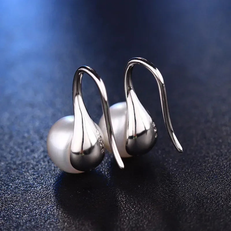 HENGSHENG-Boucles d'Oreilles en Argent 100%