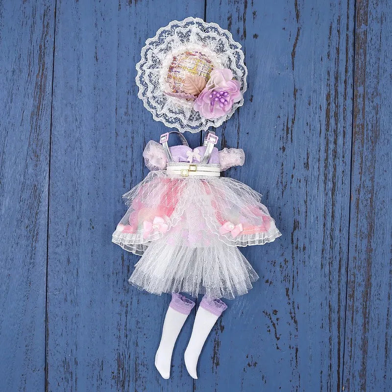 Vêtements kimono de poupée Blyth faits à la main, vêtements de poupée Blyth OB22 24, oreilles de lapin, robe de princesse pour Ymy Licca Azones Ob24 Ob27 Fr