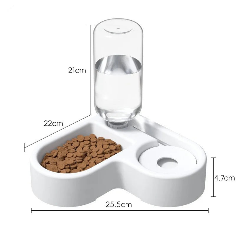 Bol Double pour chien et chat, ensemble de bols de nourriture pour animaux de compagnie avec bol d'alimentation pour animaux de compagnie adapté aux chats et aux petits chiens